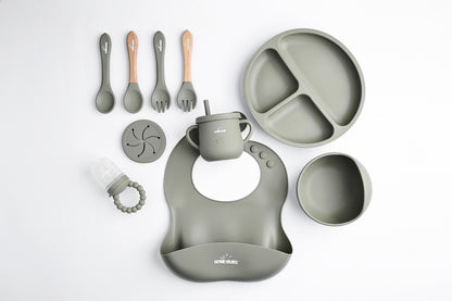 Silicone Baby Feeding Set 10 Pcs