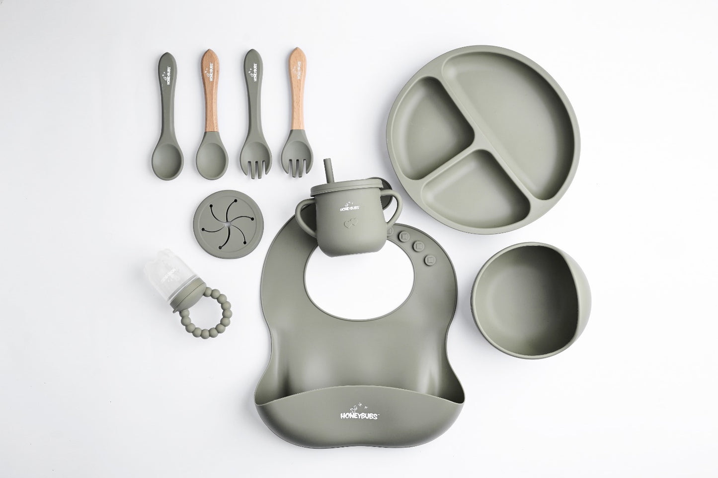 Silicone Baby Feeding Set 10 Pcs