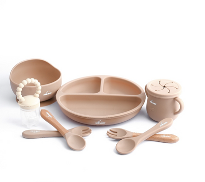 Silicone Baby Feeding Set 10 Pcs