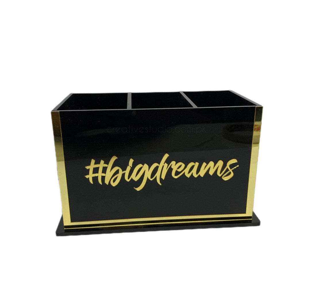 Acrylic Desk Organizer – Motivational and Multifunctional | Efficient Office Supplies Holder